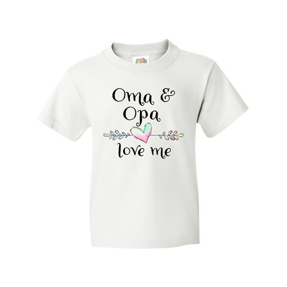 Inktastic Oma and Opa Love Me- Heart Grandchild Youth T-Shirt