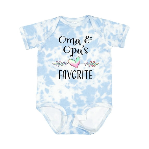 Inktastic Oma and Opa's Favorite Heart Grandchild Boys or Girls Baby Bodysuit