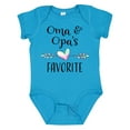 thumbnail image 1 of Inktastic Oma and Opa's Favorite Heart Grandchild Boys or Girls Baby Bodysuit, 1 of 5