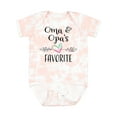 thumbnail image 1 of Inktastic Oma and Opa's Favorite Heart Grandchild Boys or Girls Baby Bodysuit, 1 of 5