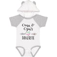 thumbnail image 1 of Inktastic Oma and Opa's Favorite Heart Grandchild Boys or Girls Baby Bodysuit, 1 of 5