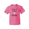thumbnail image 1 of Inktastic Oma and Opa's Favorite- Heart Grandchild Youth T-Shirt, 1 of 5