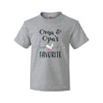 thumbnail image 1 of Inktastic Oma and Opa's Favorite- Heart Grandchild Youth T-Shirt, 1 of 5