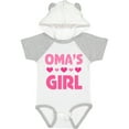 thumbnail image 1 of Inktastic Oma's Girl Heart Girls Baby Bodysuit, 1 of 5