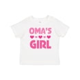 thumbnail image 1 of Inktastic Oma's Girl Heart Girls Baby T-Shirt, 1 of 5