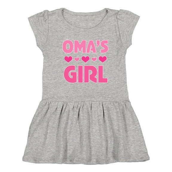 Inktastic Oma's Girl Heart Girls Toddler Dress