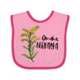 thumbnail image 1 of Inktastic Omaha, Nebraska Goldenrod Flower Boys or Girls Baby Bib, 1 of 4