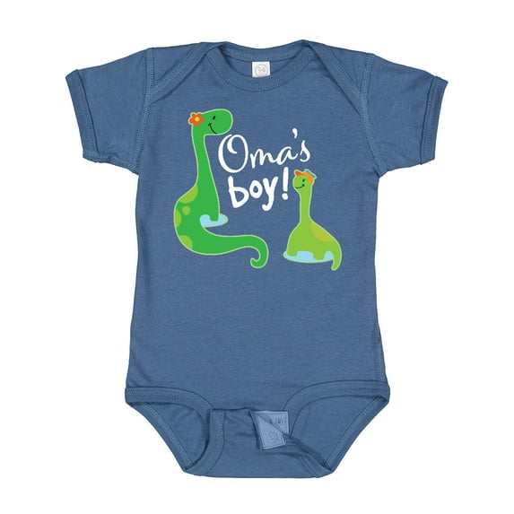 Inktastic Omas Boy Grandson Dinosaur Boys Baby Bodysuit