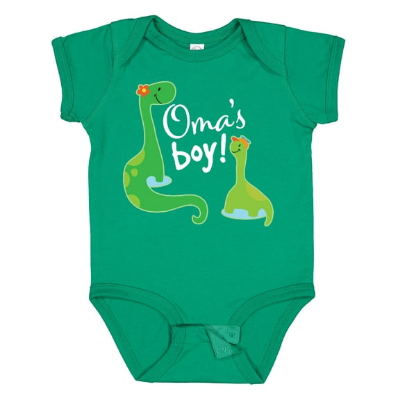 Inktastic Omas Boy Grandson Dinosaur Boys Baby Bodysuit