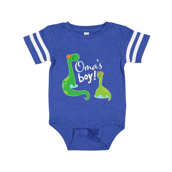 Inktastic Omas Boy Grandson Dinosaur Boys Baby Bodysuit