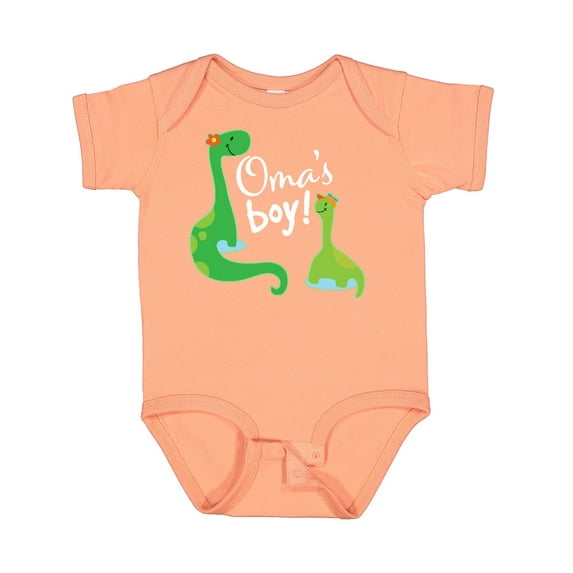 Inktastic Omas Boy Grandson Dinosaur Boys Baby Bodysuit