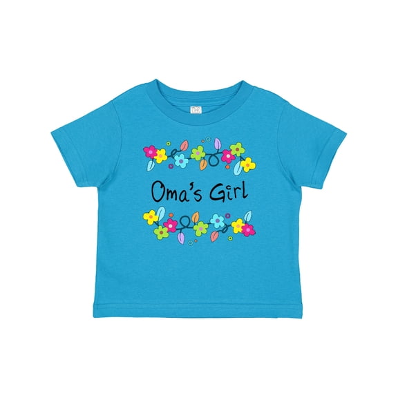 Inktastic Omas Girl Bright Flowers Girls Baby T-Shirt