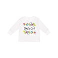 thumbnail image 1 of Inktastic Omas Girl- Bright Flowers Girls Long Sleeve Toddler T-Shirt, 1 of 5