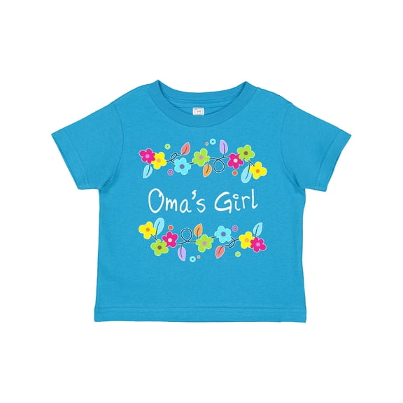 Inktastic Omas Girl- Bright Flowers Girls Toddler T-Shirt