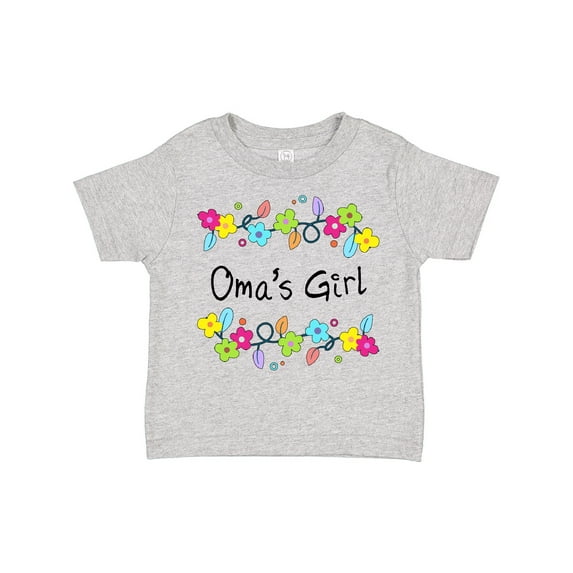 Inktastic Omas Girl- Bright Flowers Girls Toddler T-Shirt