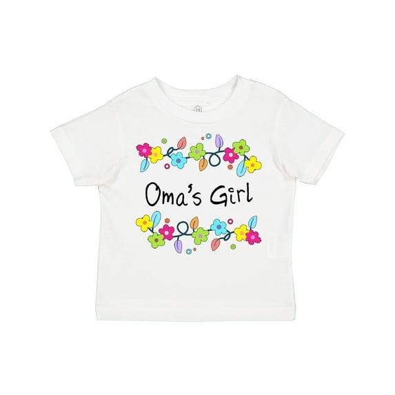 Inktastic Omas Girl- Bright Flowers Girls Toddler T-Shirt