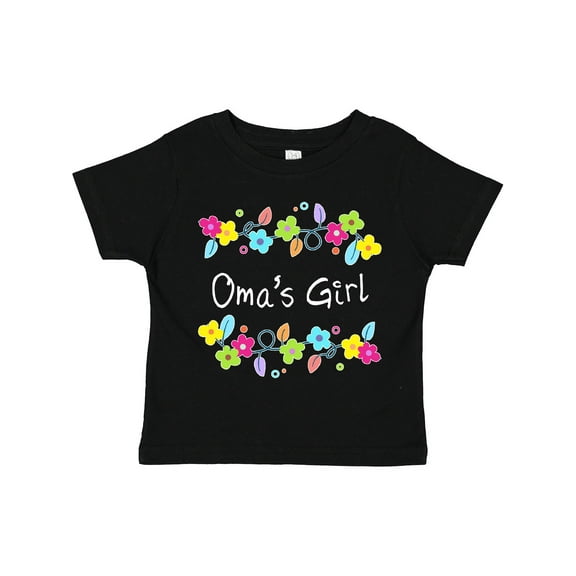 Inktastic Omas Girl- Bright Flowers Girls Toddler T-Shirt