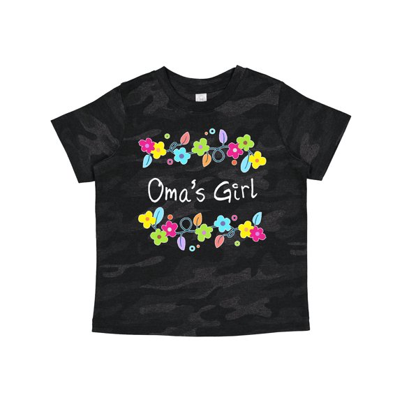 Inktastic Omas Girl- Bright Flowers Girls Toddler T-Shirt