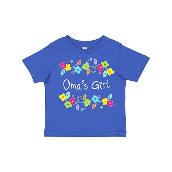 Inktastic Omas Girl- Bright Flowers Girls Toddler T-Shirt