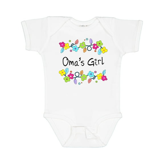 Inktastic Omas Girl Bright Flowers Girls Baby Bodysuit