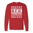 thumbnail image 1 of Inktastic On Fridays We Wear R.e.d. Remember Everyone Deployed Long Sleeve T-Shirt, 1 of 5