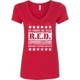 thumbnail image 1 of Inktastic On Fridays We Wear R.e.d. Remember Everyone Deployed Women's V-Neck T-Shirt, 1 of 5