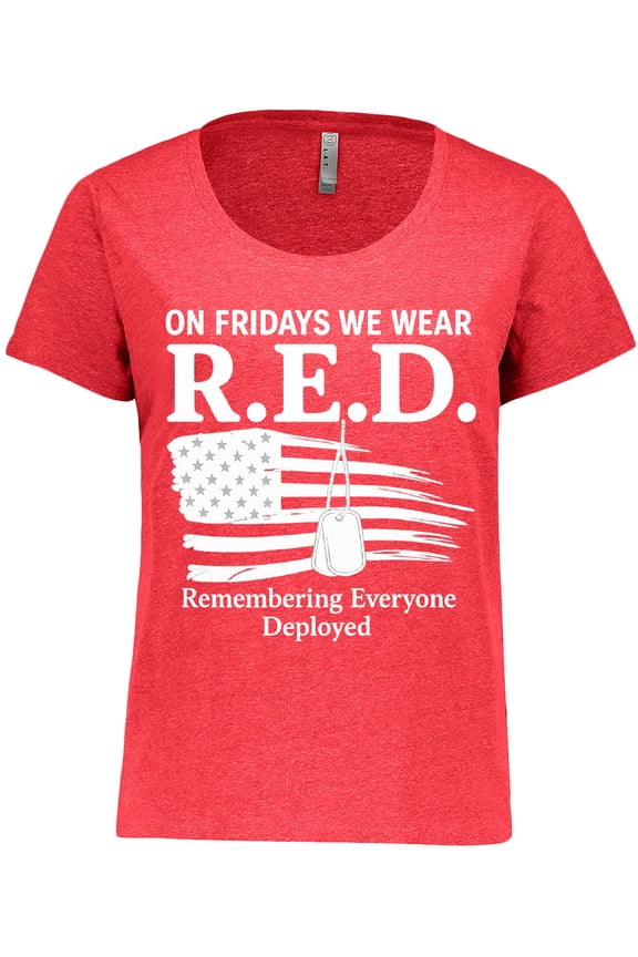 On Fridays We Wear Red Women's Plus Size T-Shirt