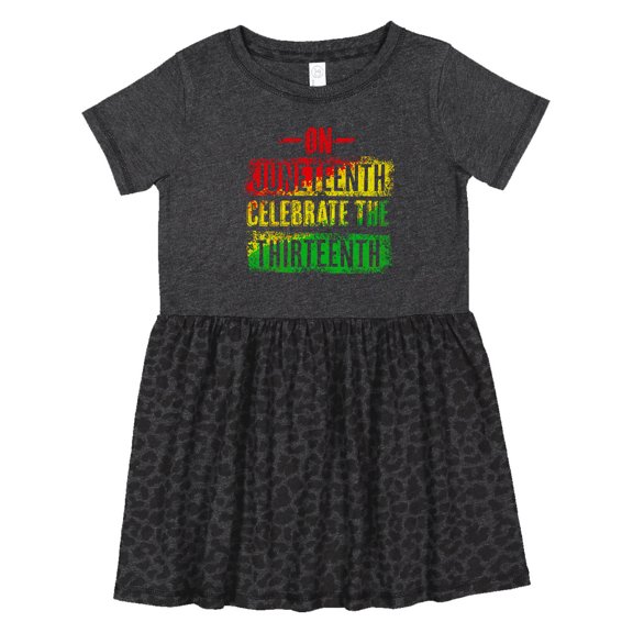 Inktastic On Juneteenth Celebrate the Thirteenth Girls Toddler Dress