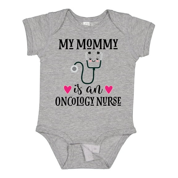 Inktastic Oncology Nurse Mommy Girls Baby Bodysuit