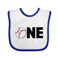 thumbnail image 1 of Inktastic One Baseball First Birthday Boys or Girls Baby Bib, 1 of 4
