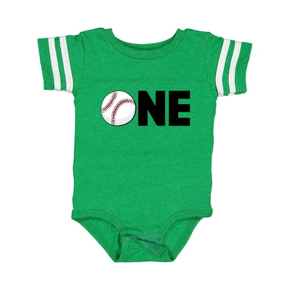 Inktastic One- Baseball First Birthday Boys or Girls Baby Bodysuit