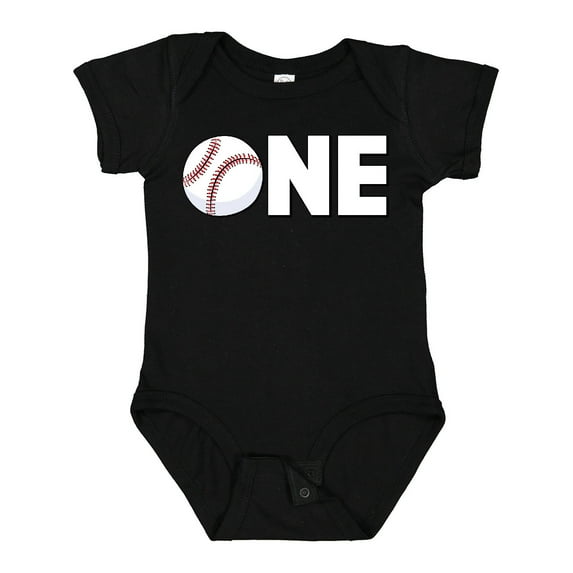 Inktastic One Baseball First Birthday Boys or Girls Baby Bodysuit