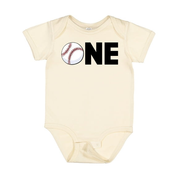 Inktastic One- Baseball First Birthday Boys or Girls Baby Bodysuit
