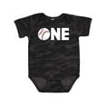 thumbnail image 1 of Inktastic One Baseball First Birthday Boys or Girls Baby Bodysuit, 1 of 5