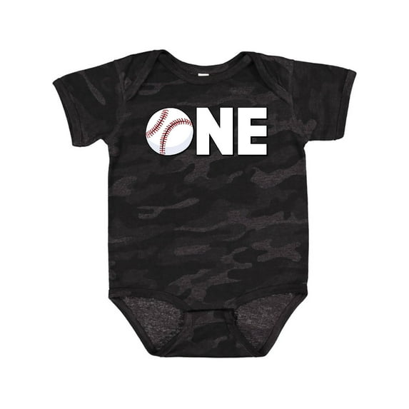 Inktastic One Baseball First Birthday Boys or Girls Baby Bodysuit
