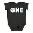 thumbnail image 1 of Inktastic One Baseball First Birthday Boys or Girls Baby Bodysuit, 1 of 5
