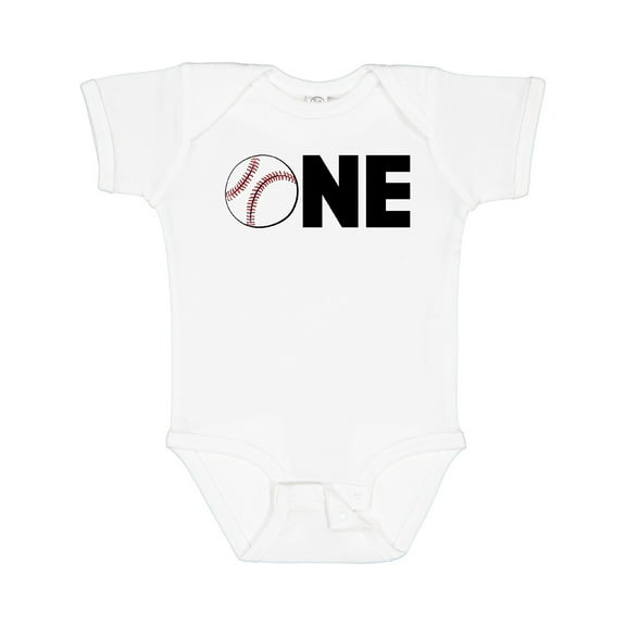 Inktastic One- Baseball First Birthday Boys or Girls Baby Bodysuit