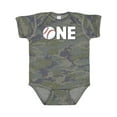 thumbnail image 1 of Inktastic One Baseball First Birthday Boys or Girls Baby Bodysuit, 1 of 5