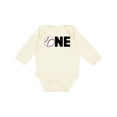 thumbnail image 1 of Inktastic One- Baseball First Birthday Boys or Girls Long Sleeve Baby Bodysuit, 1 of 5