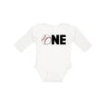 thumbnail image 1 of Inktastic One- Baseball First Birthday Boys or Girls Long Sleeve Baby Bodysuit, 1 of 5