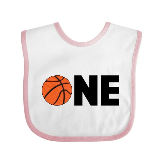 Inktastic One Basketball First Birthday Boys or Girls Baby Bib