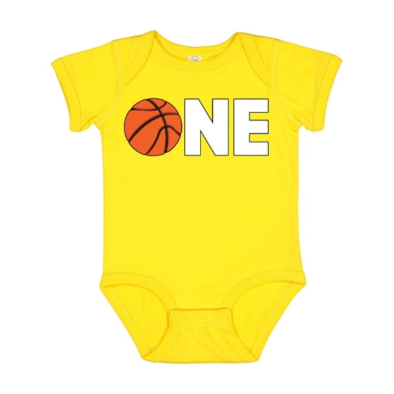 Inktastic One Basketball First Birthday Boys or Girls Baby Bodysuit