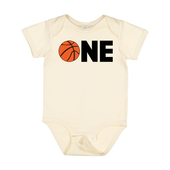 Inktastic One Basketball First Birthday Boys or Girls Baby Bodysuit