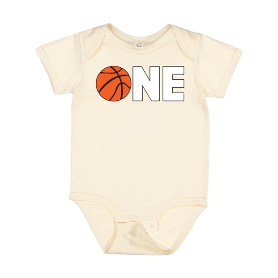 Inktastic One Basketball First Birthday Boys or Girls Baby Bodysuit