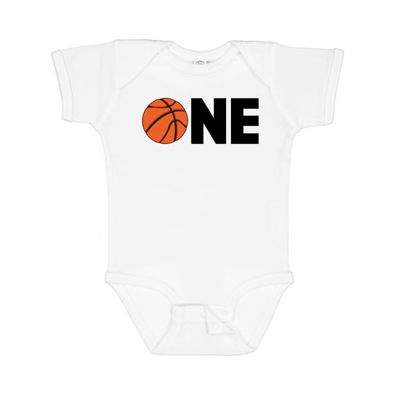 Inktastic One Basketball First Birthday Boys or Girls Baby Bodysuit