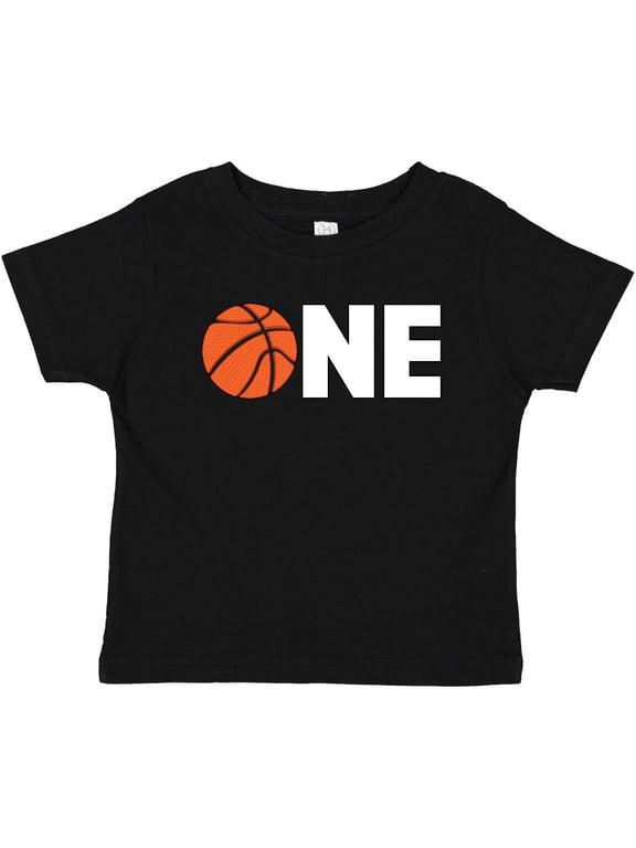 One Basketball First Birthday Boys or Girls Baby T-Shirt