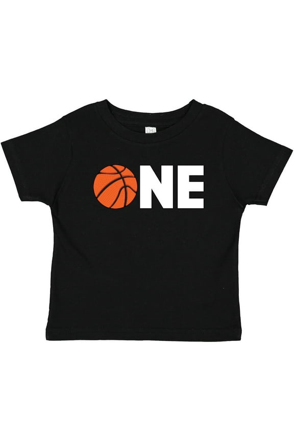 One Basketball First Birthday Boys or Girls Baby T-Shirt