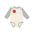 thumbnail image 1 of Inktastic One Basketball First Birthday Boys or Girls Long Sleeve Baby Bodysuit, 1 of 5