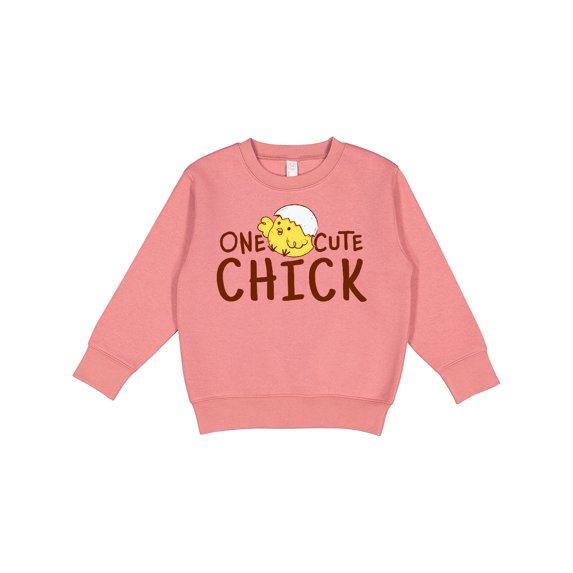 Inktastic One Cute Chick Toddler Sweatshirt