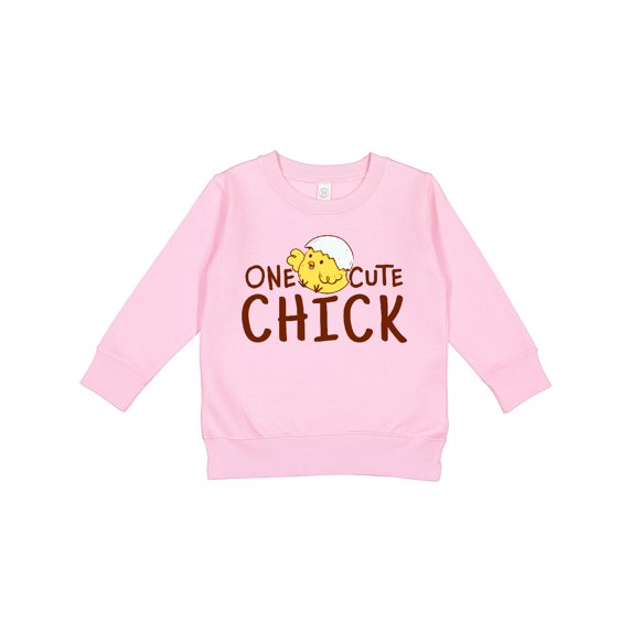 Inktastic One Cute Chick Toddler Sweatshirt